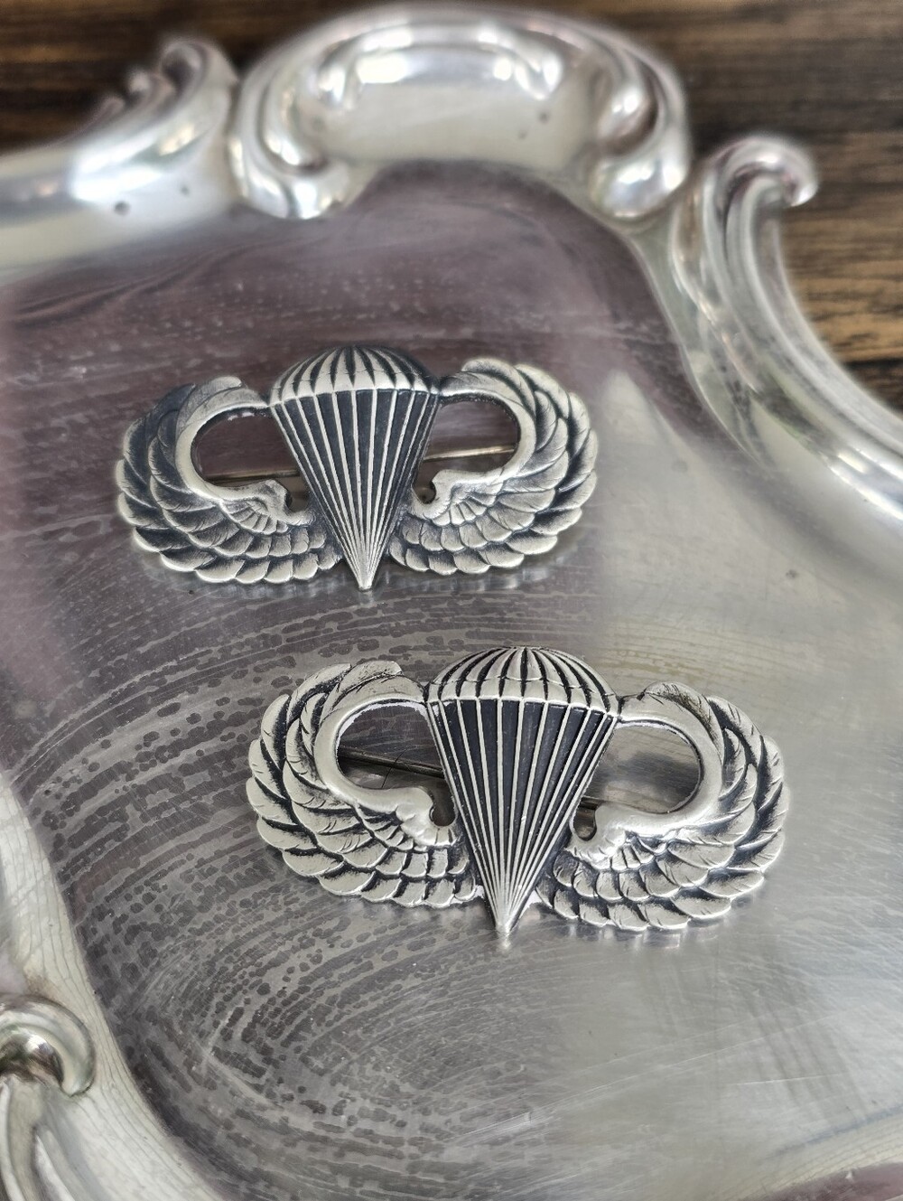 WWII U.S. ARMY PARATROOPER JUMP WINGS STERLING PRICE FOR ONE